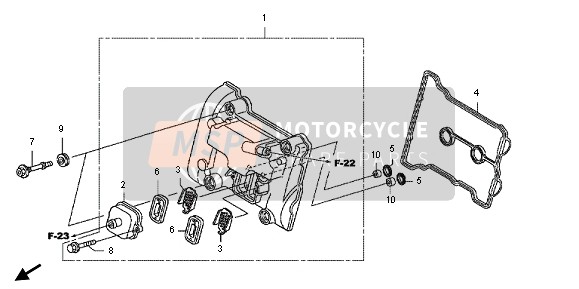 Honda FJS600D 2011 CYLINDER HEAD COVER for a 2011 Honda FJS600D